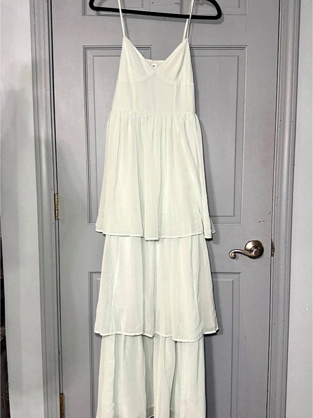 BP Tiered Maxi Dress in White Size XXS Like New